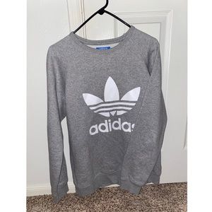 Adidas Gray Crew Sweatshirt